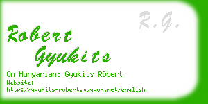 robert gyukits business card