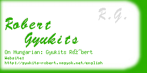 robert gyukits business card